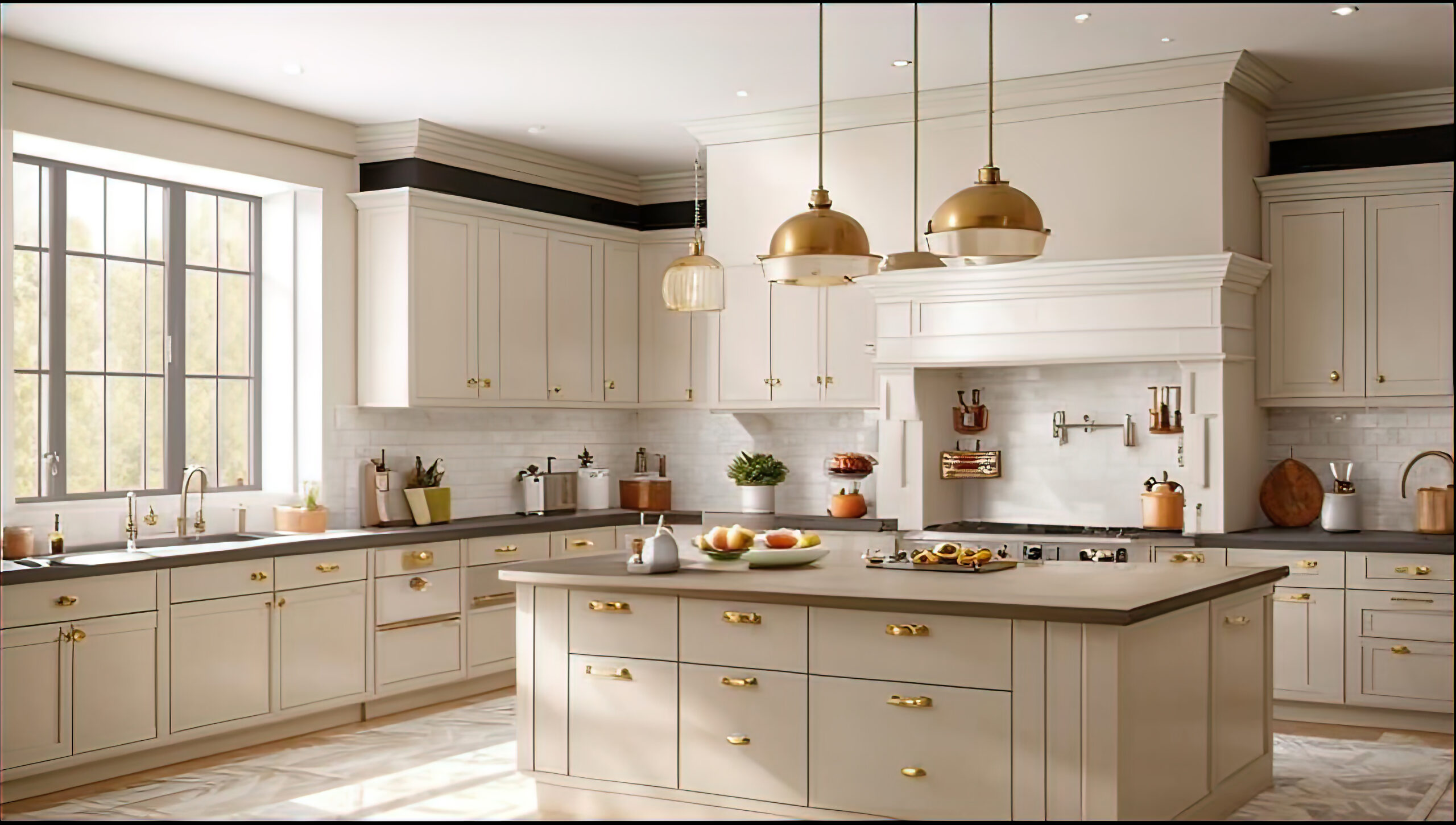 traditional-modern-kitchen-with-cream-cabinets-brass-accents-cabinets-fixtures
