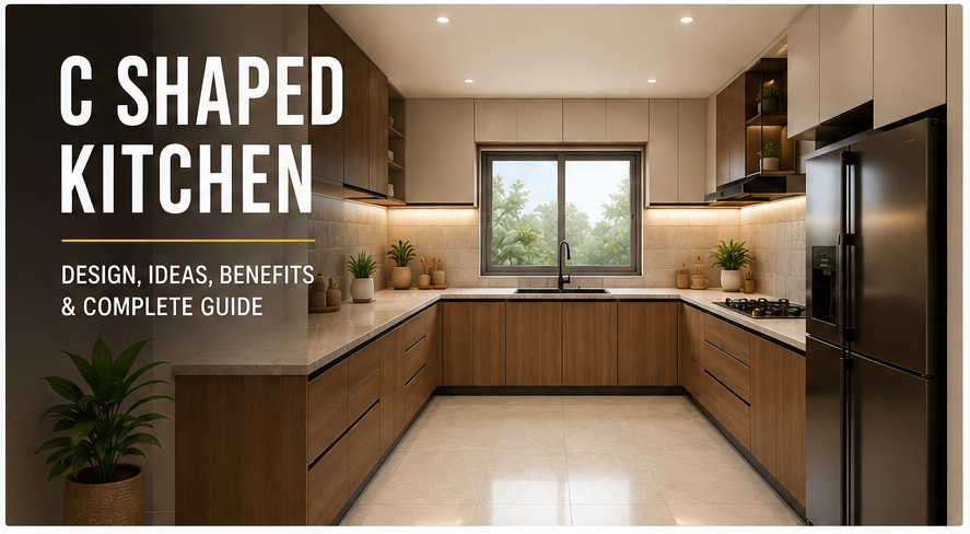 c shaped kitchen design